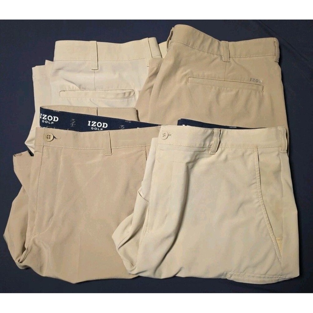 IZOD Men's Size 38 Golf Shorts Lot of 4 Performance Activewear Club